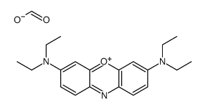 [7-(diethylamino)phenoxazin-3-ylidene]-diethylazanium,formate Structure