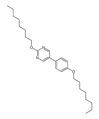2-octoxy-5-(4-octoxyphenyl)pyrimidine Structure