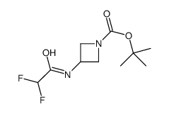 tert-butyl 3-[(2,2-difluoroacetyl)amino]azetidine-1-carboxylate Structure