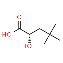 (R)-2-Hydroxy-4,4-dimethyl-pentanoic acid结构式