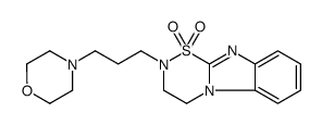 2-(3-morpholin-4-ylpropyl)-3,4-dihydro-[1,2,5]thiadiazino[5,6-a]benzimidazole 1,1-dioxide结构式
