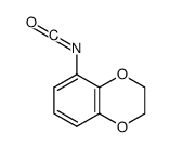 5-isocyanato-2,3-dihydrobenzo[b][1,4]dioxine结构式