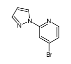 4-bromo-2-pyrazol-1-ylpyridine结构式