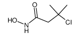 3-chloro-3-methyl-butyrohydroxamic acid Structure