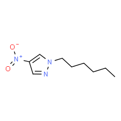 1-Hexyl-4-nitro-1H-pyrazole structure