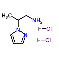 2-(1H-Pyrazol-1-yl)-1-propanamine dihydrochloride Structure