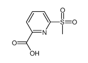 6-(Methylsulfonyl)-2-pyridinecarboxylic Acid Structure