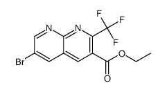 ethyl 6-bromo-2-trifluoromethyl-[1,8]-naphthyridine-3-carboxylate图片