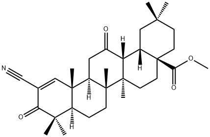 methyl (4aS,6aR,6bR,8aR,12aR,12bR,14aR,14bS)-11-cyano-2,2,6a,6b,9,9,12a-heptamethyl-10,14-dioxo-1,3,4,5,6,6a,6b,7,8,8a,9,10,12a,12b,13,14,14a,14b-octadecahydropicene-4a(2H)-carboxylate Structure