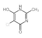 4(3H)-Pyrimidinone,5-chloro-6-hydroxy-2-methyl-结构式