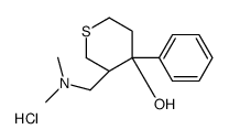 (3R,4S)-3-[(dimethylamino)methyl]-4-phenylthian-4-ol,hydrochloride结构式