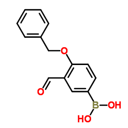 [4-(Benzyloxy)-3-formylphenyl]boronic acid Structure
