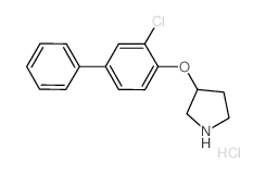 3-[(3-Chloro[1,1'-biphenyl]-4-yl)oxy]pyrrolidine hydrochloride结构式