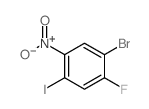 1-Bromo-2-fluoro-4-iodo-5-nitrobenzene Structure