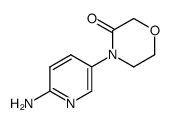 4-(6-aminopyridin-3-yl)morpholin-3-one结构式