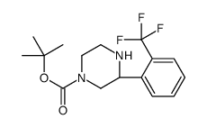 (S)-3-(2-TRIFLUOROMETHYL-PHENYL)-PIPERAZINE-1-CARBOXYLIC ACID TERT-BUTYL ESTER结构式