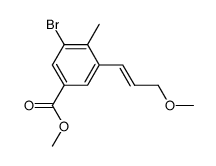 methyl 3-bromo-5-[(1E)-3-methoxy-1-propen-1-yl]-4-methylbenzoate结构式