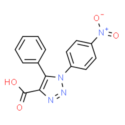 1-(4-NITROPHENYL)-5-PHENYL-[1,2,3]TRIAZOLE-4-CARBOXYLICACID结构式