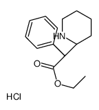 (αR,2S)-rel-α-Phenyl-2-piperidineacetic Acid Ethyl Ester Hydrochloride structure
