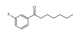 1-(3-fluorophenyl)heptan-1-one structure