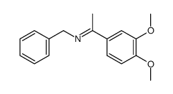 N-benzyl-1-(3,4-dimethoxyphenyl)ethan-1-imine Structure