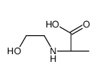 D-Alanine, N-(2-hydroxyethyl)- (9CI) structure