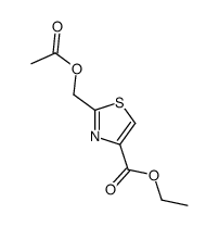 Ethyl 2-[(acetyloxy)methyl]1,3-thiazole-4-carboxylate Structure