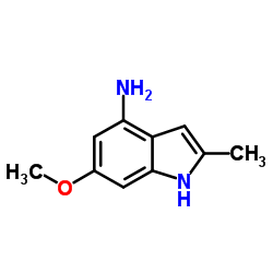 6-Methoxy-2-methyl-1H-indol-4-amine结构式