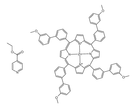 Zn((MeOC6H4C6H4)4C20H8N4)(EtOCOC5H4N) Structure