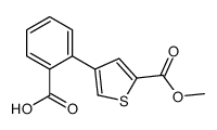 2-(5-methoxycarbonylthiophen-3-yl)benzoic acid结构式