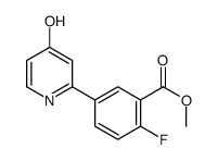 methyl 2-fluoro-5-(4-oxo-1H-pyridin-2-yl)benzoate Structure