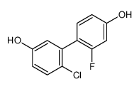 4-(2-chloro-5-hydroxyphenyl)-3-fluorophenol结构式