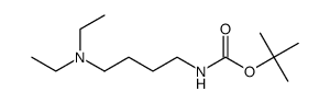 tert-butyl 4-(diethylamino)butylcarbamate Structure