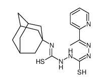 1-(1-adamantyl)-3-[[(E)-1-pyridin-2-ylethylideneamino]carbamothioylamino]thiourea结构式