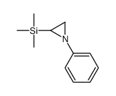 trimethyl-(1-phenylaziridin-2-yl)silane Structure