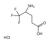 (S)-4-氨基-5,5,5-三氟戊酸盐酸盐结构式