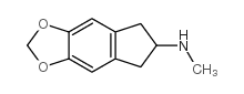 5,6-methylenedioxy-2-methylaminoindan structure