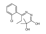 N-[(E)-1-(2-chlorophenyl)propylideneamino]-2-hydroxy-2-methylpropanamide Structure