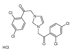 1H-Imidazolium,1,3-bis[2-(2,4-dichlorophenyl)-2-oxoethyl]-,chloride (9CI) Structure