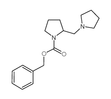 2-PYRROLIDIN-1-YLMETHYL-PYRROLIDINE-1-CARBOXYLICACIDBENZYLESTER Structure