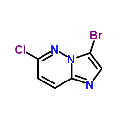 3-溴-6-氯咪唑并[1,2-b]哒嗪结构式