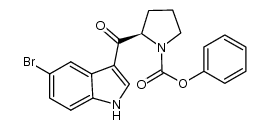 (R)-2-(5-bromo-1H-indole-3-carbonyl)pyrrolidine-1-carboxylic acid phenyl ester Structure