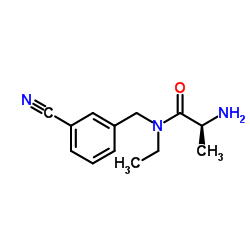 N-(3-Cyanobenzyl)-N-ethyl-L-alaninamide结构式