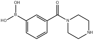 Boronic acid,B-[3-(1-piperazinylcarbonyl)phenyl]- picture