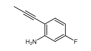 5-fluoro-2-prop-1-ynylphenylamine Structure