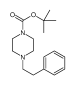tert-butyl 4-(2-phenylethyl)piperazine-1-carboxylate结构式