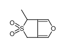 4-methyl-4,6-dihydrothieno[3,4-c]furan 5,5-dioxide结构式