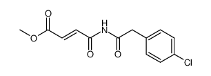 N-(4-Chlorphenylacetyl)fumarsaeure-amid-methylester结构式
