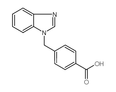 4-(benzimidazol-1-ylmethyl)benzoic acid Structure