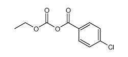 4-Chlor-benzoesaeure-kohlensaeure-ethylester-anhydrid结构式